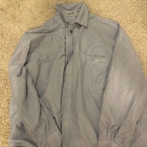 Djerf Avenue Breezy Shirt Blue Stripe
